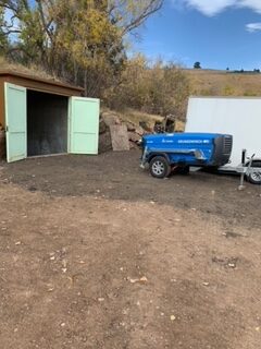open storage shed